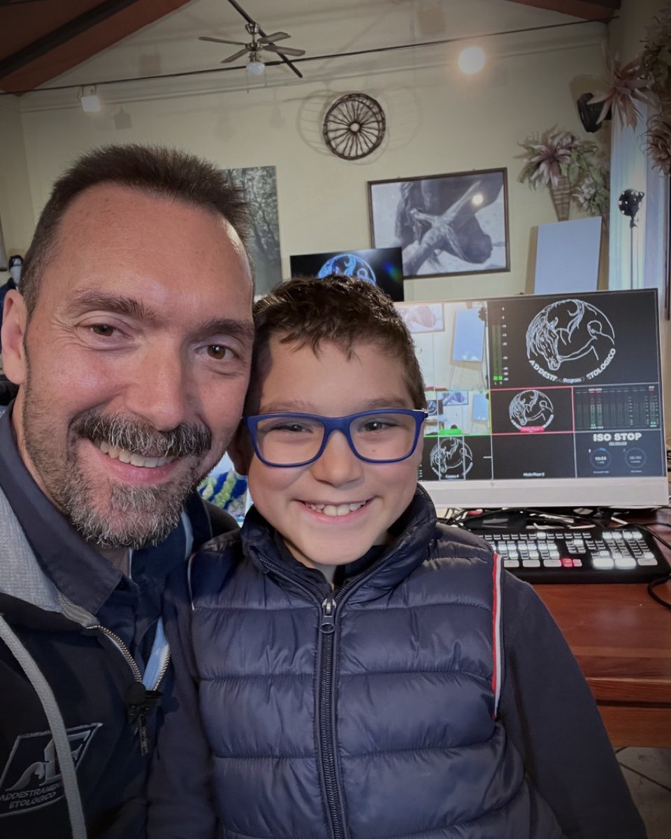 Alberto Alessi insieme ad Alessandro