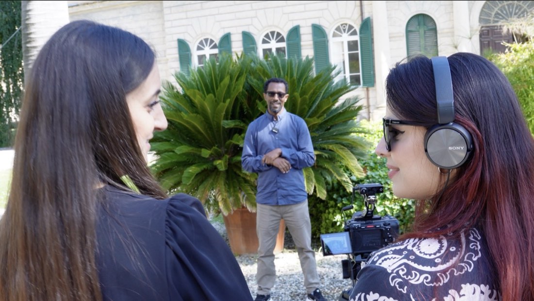 Backstage del documentario Gelada's Bridges